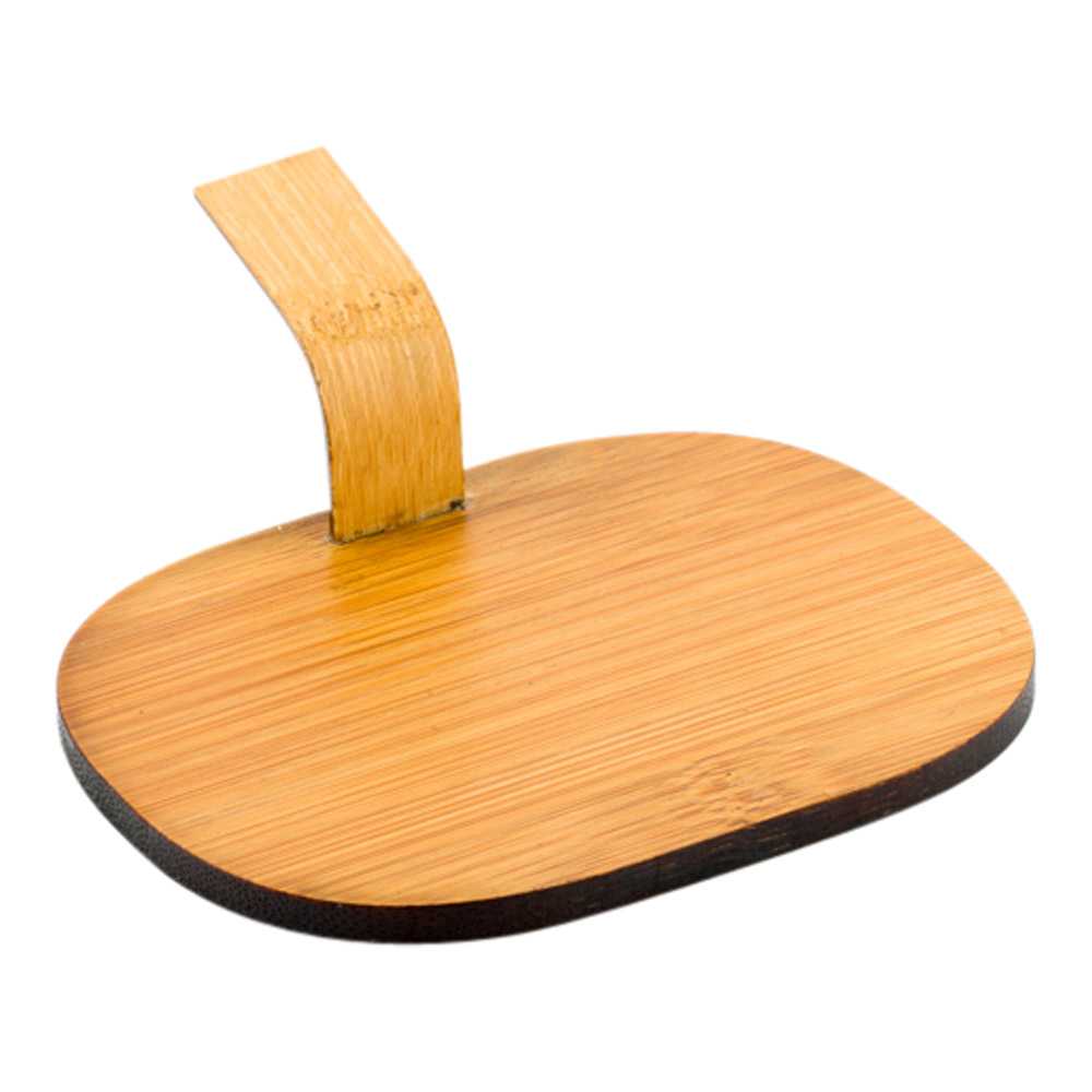 Bambuddha Deco Oval Natural Bamboo Serving Disk - 4" x 3" - 400 count box