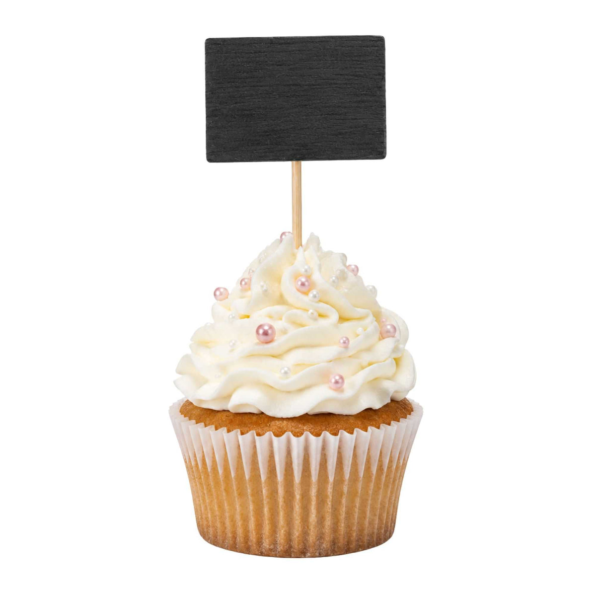 Black Bamboo Chalkboard Pick - 4" x 1 1/4" - 1000 count box