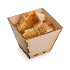 Bambuddha 2 oz Square Natural Bamboo Mini Kova Cup - 2