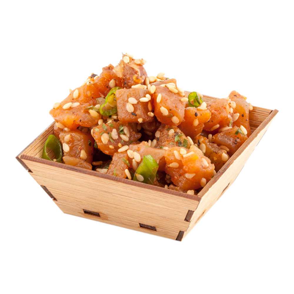 Bambuddha 1.5 oz Square Natural Bamboo Mini Kova Bowl - 2 1/2" x 2 1/2" x 1" - 1000 count box