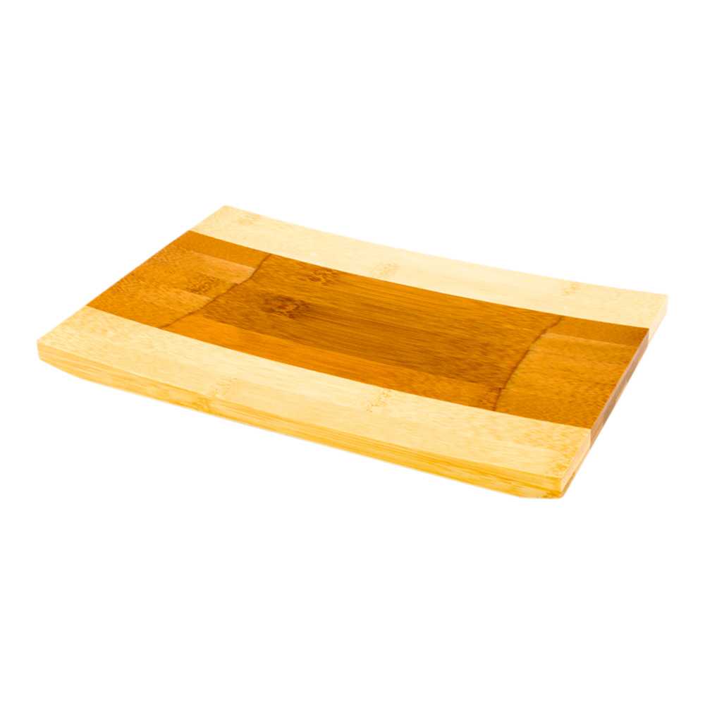 Bambuddha Japanese Shinto Rectangle Natural Bamboo Sushi Plate - 10 1/2" x 7" x 1" - 10 count box