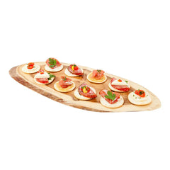 Eco Display Oval Natural Acacia Serving Board - Varnished - 20