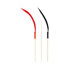 Pixy Assorted Bamboo Quill Feather Skewer - 6