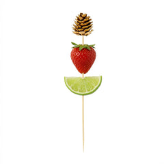 Pixy Natural Bamboo Mini Pine Cone Skewer - 6