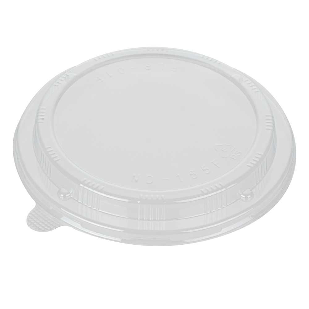 Taipei Clear Plastic Lid - Fits Round Poplar Small and Deep Containers - 600 count box
