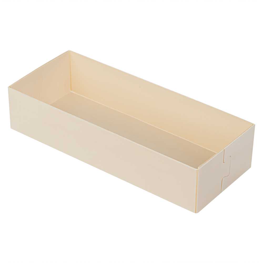 Taipei 18 oz Rectangle Poplar Long Straight Container - 7 1/4" x 3" x 1 1/2" - 400 count box