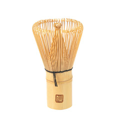 Dojo Natural Bamboo Matcha Whisk Chasen - Clear Plastic Case - 2 1/4