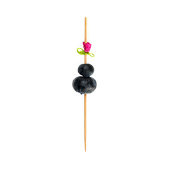 Pixy Pink Bamboo Rose Ribbon Pick - 4