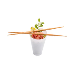 Carbonized Bamboo Contour Chopsticks - Disposable - 9 1/2