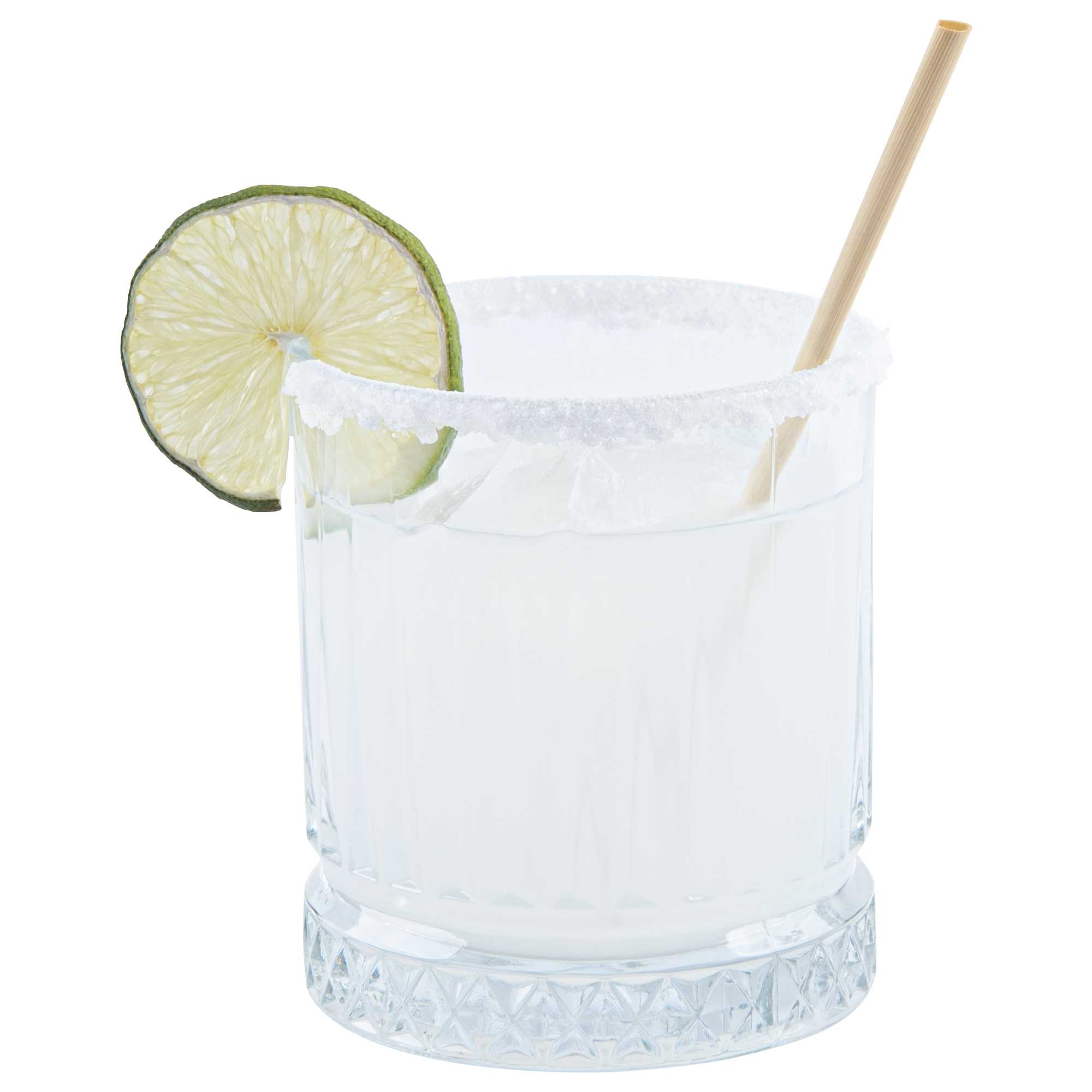 Bev Tek Natural Hay Cocktail Straw - Biodegradable - 5" - 10000 count box