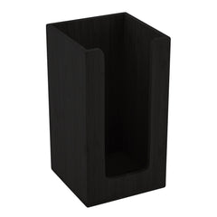 Restpresso Black Bamboo Coffee Cup / Lid / Cocktail Napkin Organizer - 4 1/2