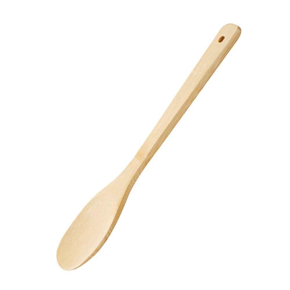Bambuddha Natural Bamboo Serving Spoon - 12" x 1" - 1 count box