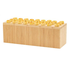 Cater Tek Rectangle Natural Bamboo Medium Riser - 20 1/2