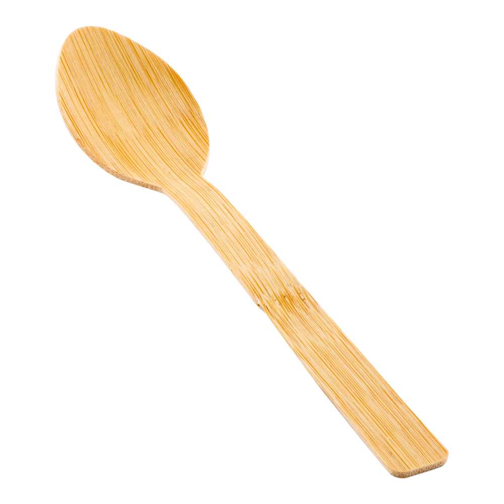 Bambuddha Natural Bamboo Disposable Spoon - 6 3/4" x 1 1/4" x 1/2" - 3000 count box
