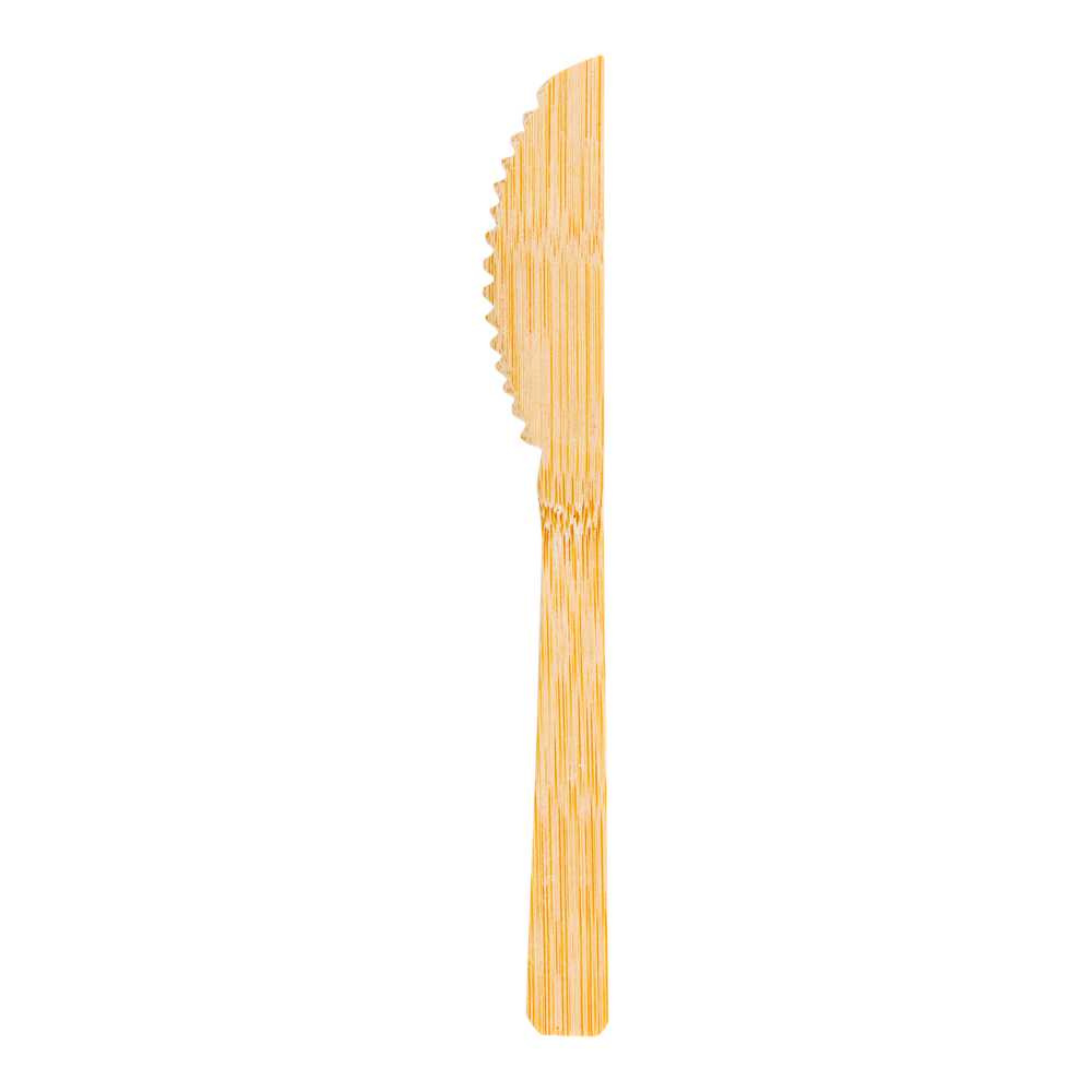 Bambuddha Natural Bamboo Disposable Knife - 6 3/4" x 3/4" - 3000 count box
