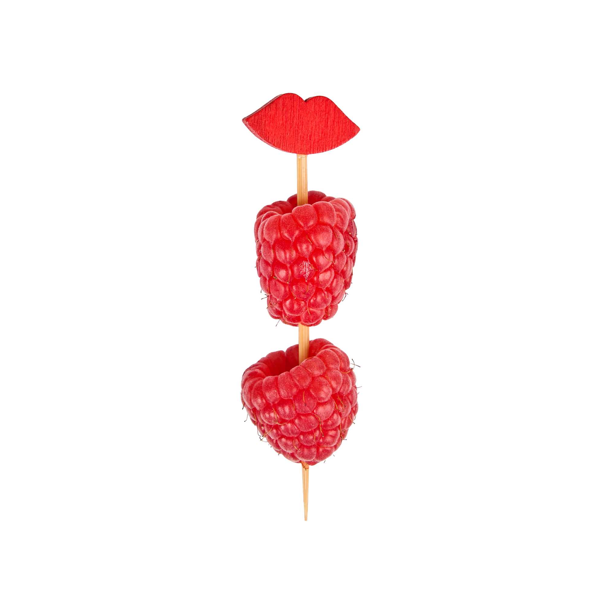 Pixy Red Bamboo Sexy Lips Pick - 2 3/4" - 1000 count box