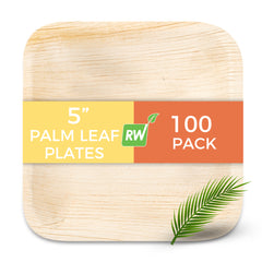 Indo Square Natural Palm Leaf Plate - 5