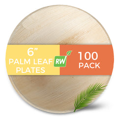 Indo Round Natural Palm Leaf Plate - 6