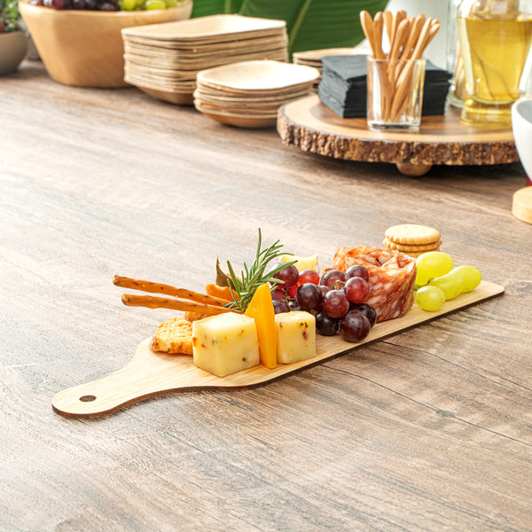 Nature Tek Bamboo Disposable Cheese Charcuterie Board 11 3/4