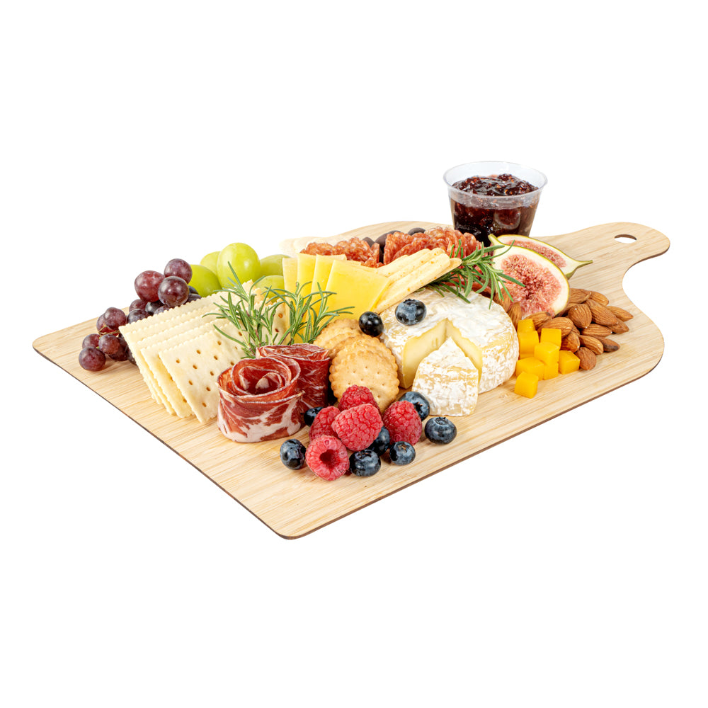 Nature Tek Bamboo Disposable Cheese / Charcuterie Board - 15 3/4" x 9 3/4" - 2 count box