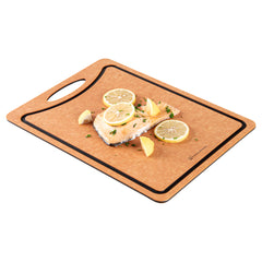 Nature Tek Wood Gourmet Cutting Board - with Juice Groove, Handle - 14 1/2