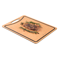 Nature Tek Wood Gourmet Cutting Board - with Juice Groove, Handle - 17 1/4