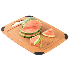 Nature Tek Wood Cutting Board - with Juice Groove, Handle - 14 1/2