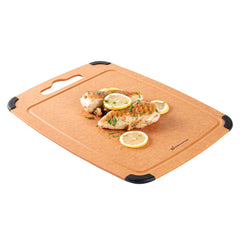 Nature Tek Wood Cutting Board - with Juice Groove, Handle - 17 1/4