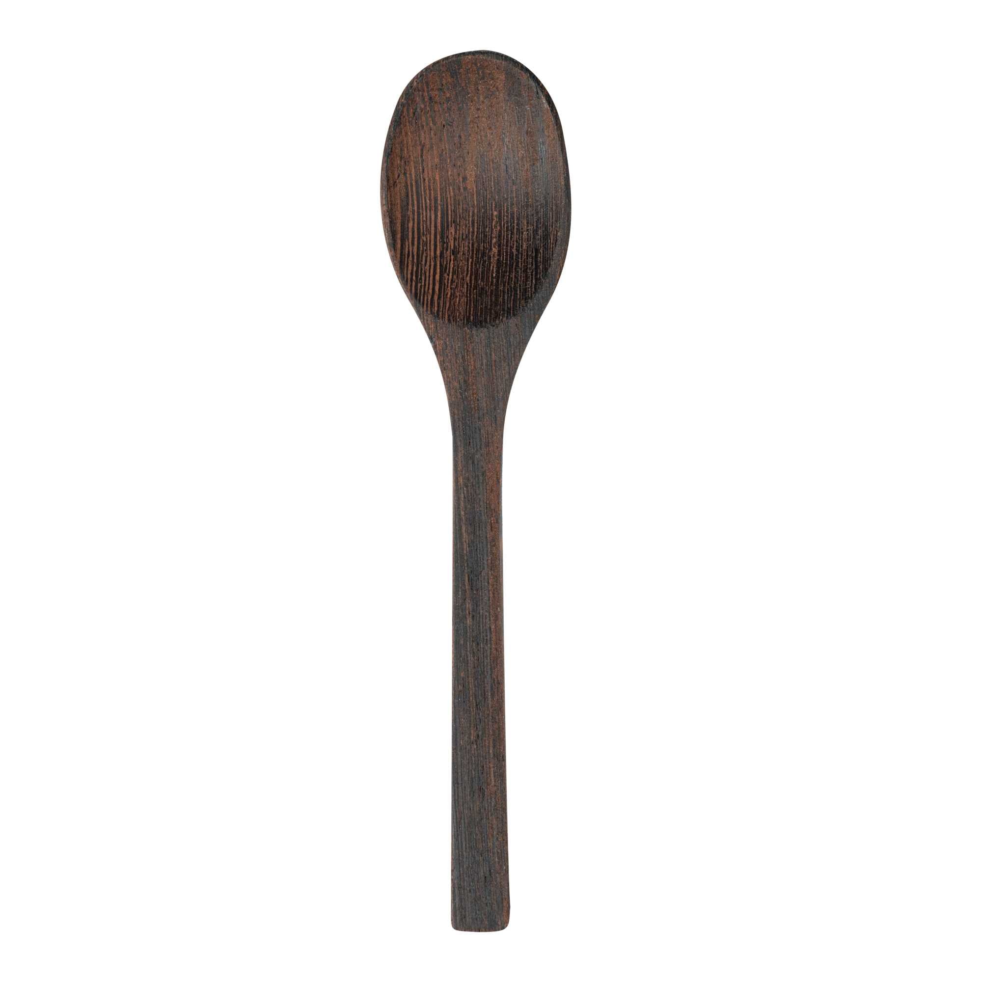 Coco Casa Ebony Wood Spoon - 6 1/4" x 1 1/2" - 500 count box