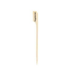 RW Smart Natural Bamboo Paddle Pick / Food Marker - Vegetarian - 4
