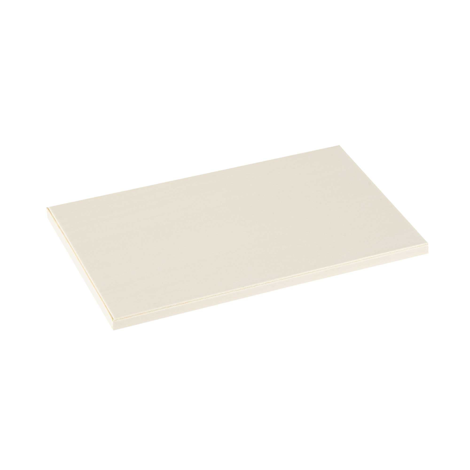 Taipei Rectangle Natural Poplar Lid - Fits 31 oz Bento Box - 10 count box