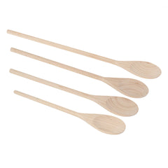 Nature Tek 4-Piece Beechwood Wooden Spoon Set - 1 count box