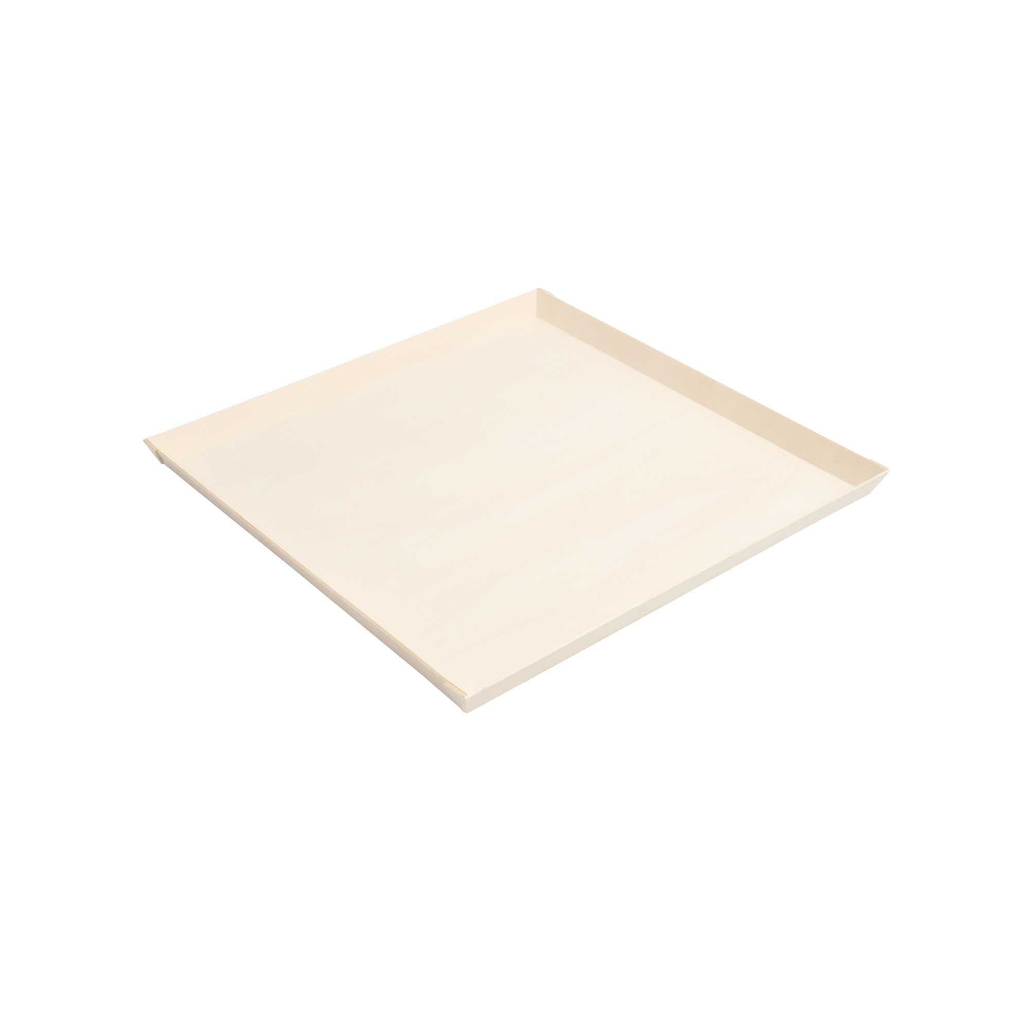 Taipei Square Natural Poplar Plate - 16" x 16" x 1" - 25 count box