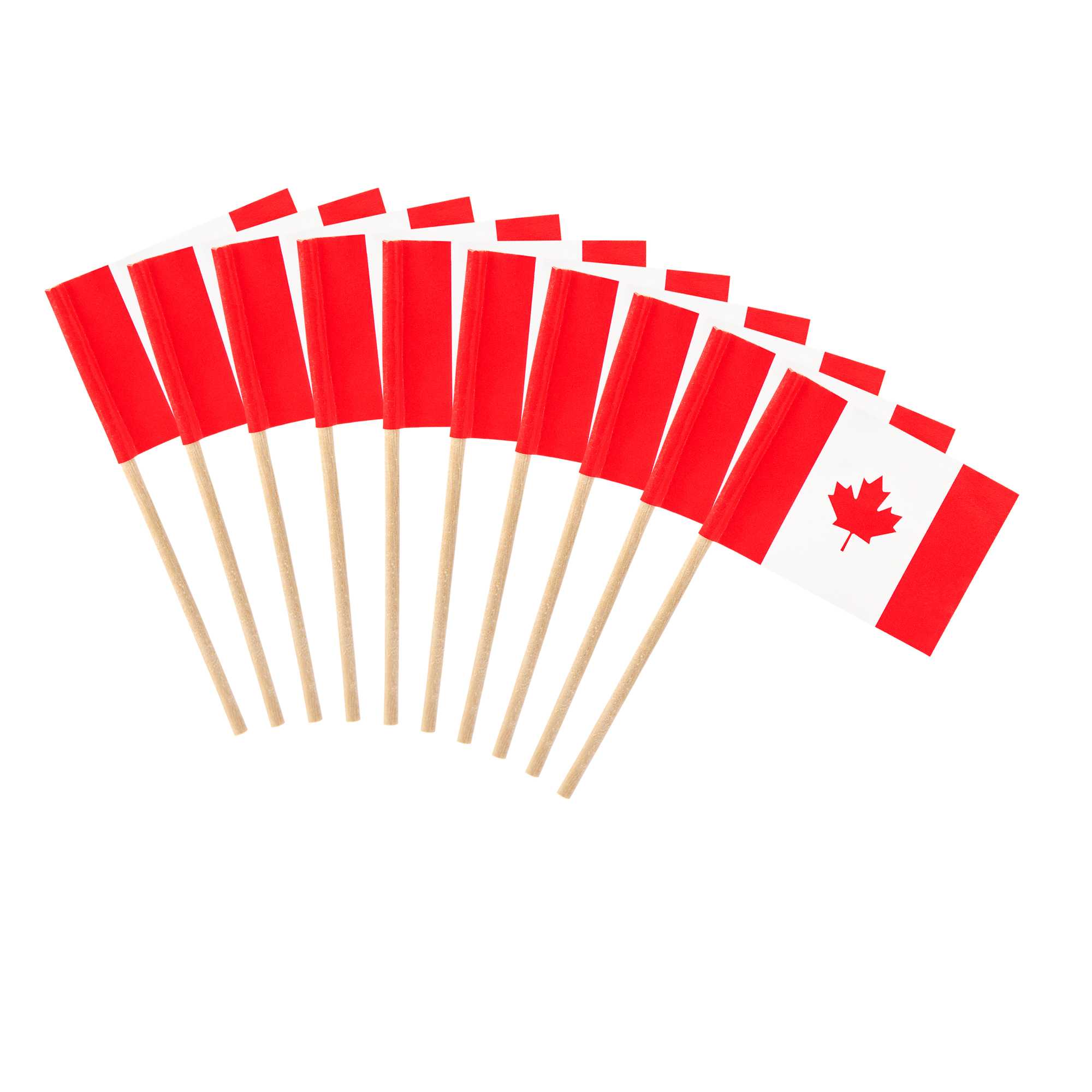 Chef 101 Canadian Flag Food Pick - 2 1/2" - 10000 count box