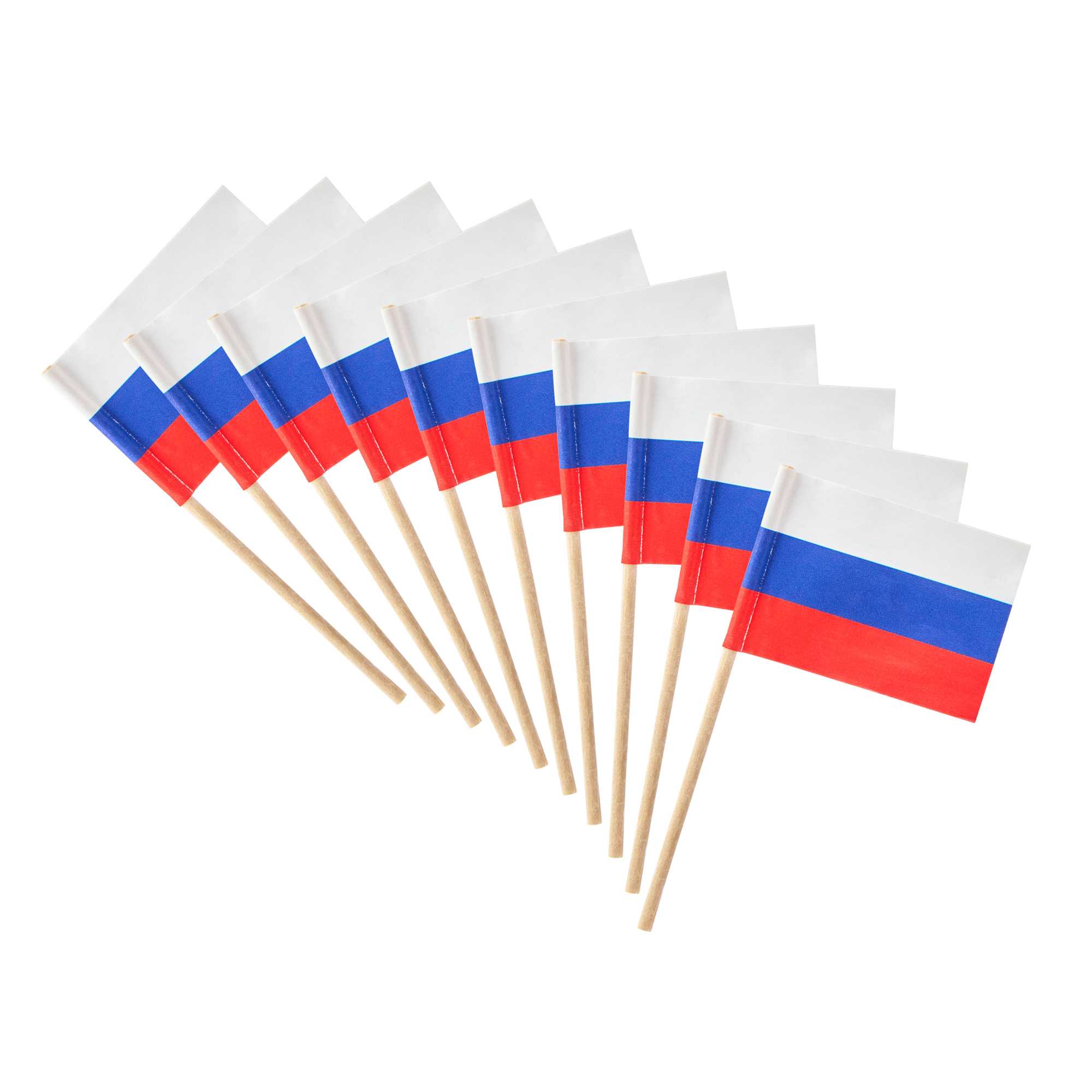 Chef 101 Russian Flag Food Pick - 2 1/2" - 10000 count box