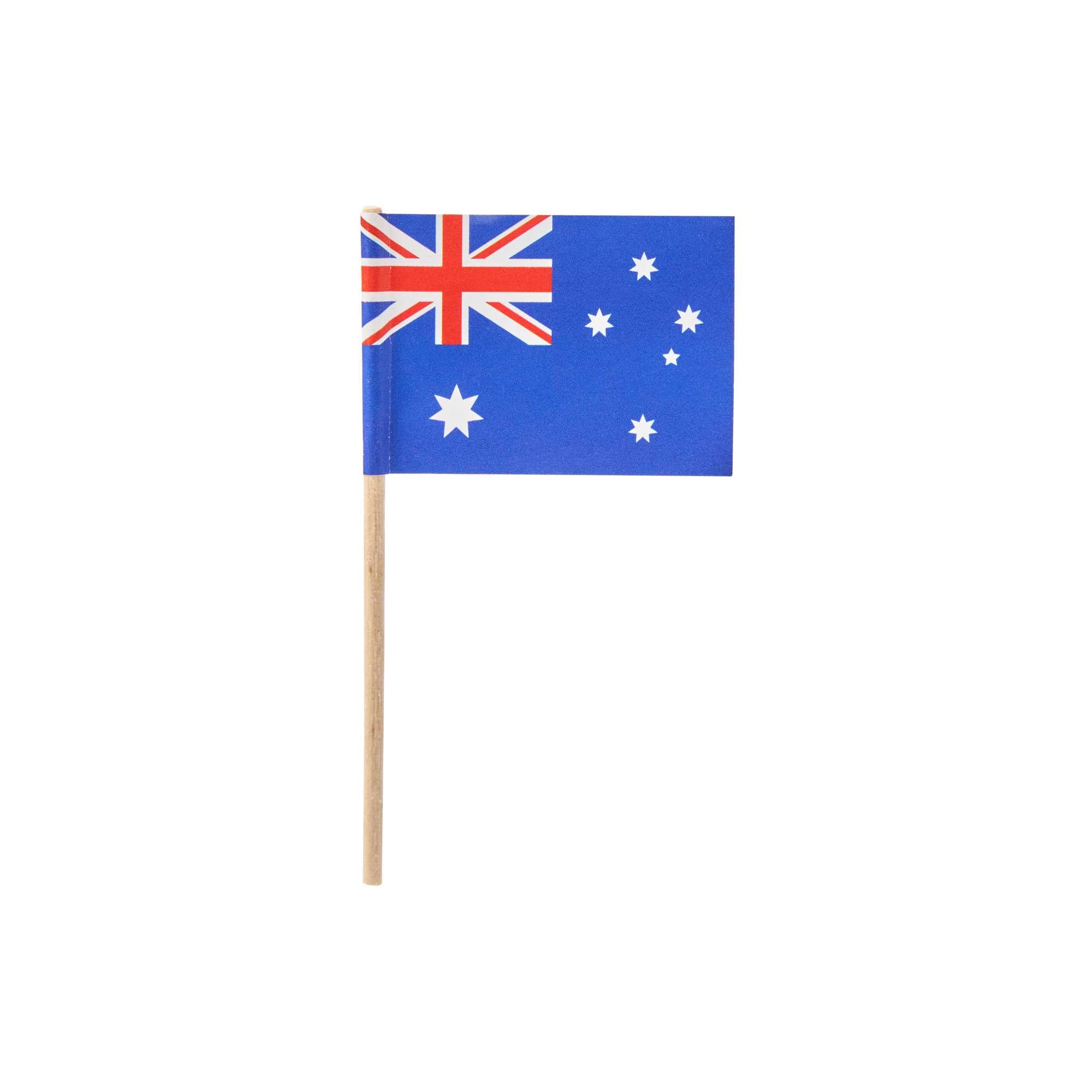 Chef 101 Australian Flag Food Pick - 2 1/2" - 10000 count box
