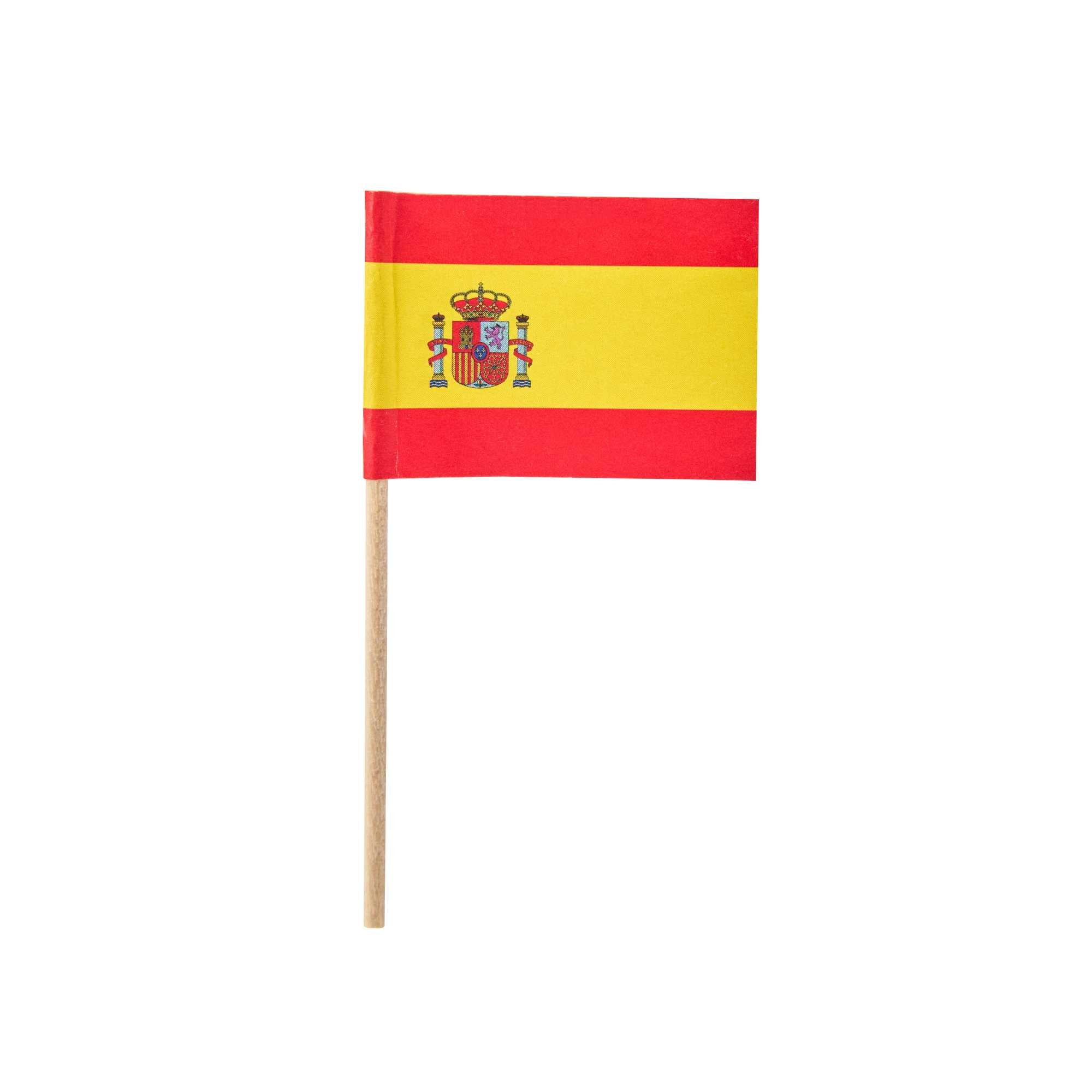 Chef 101 Spanish Flag Food Pick - 2 1/2" - 10000 count box