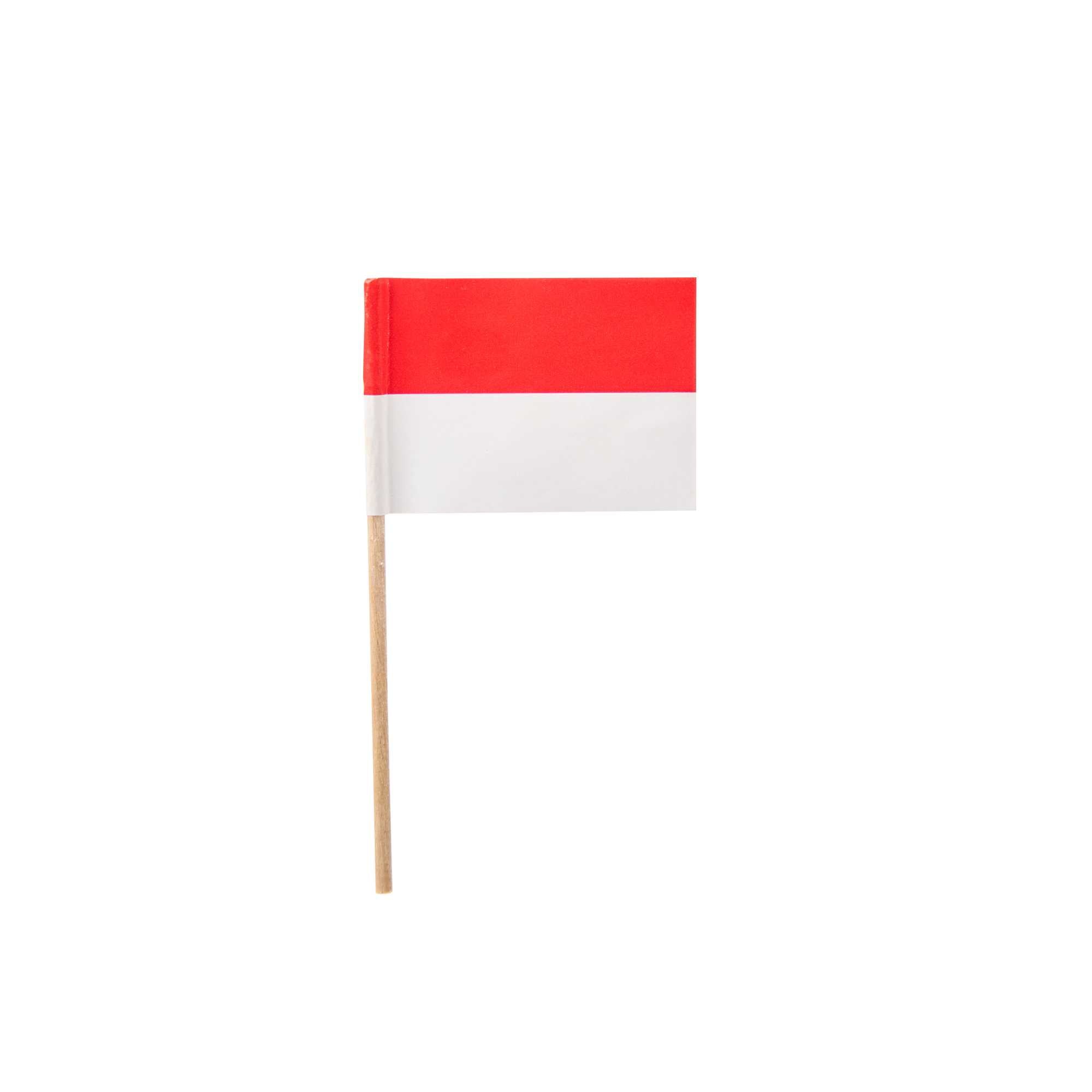 Chef 101 Indonesian Flag Food Pick - 2 1/2" - 10000 count box