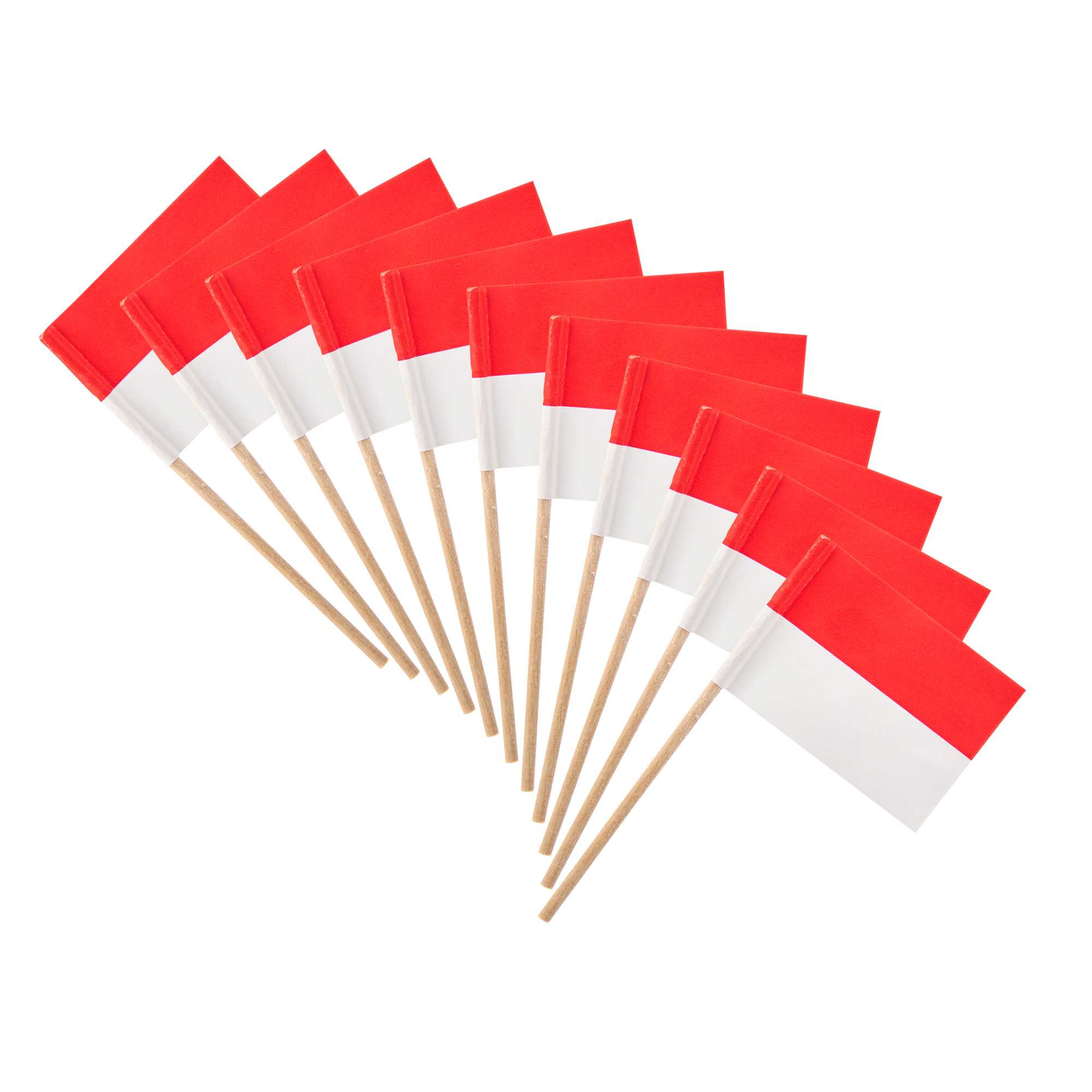 Chef 101 Indonesian Flag Food Pick - 2 1/2" - 10000 count box