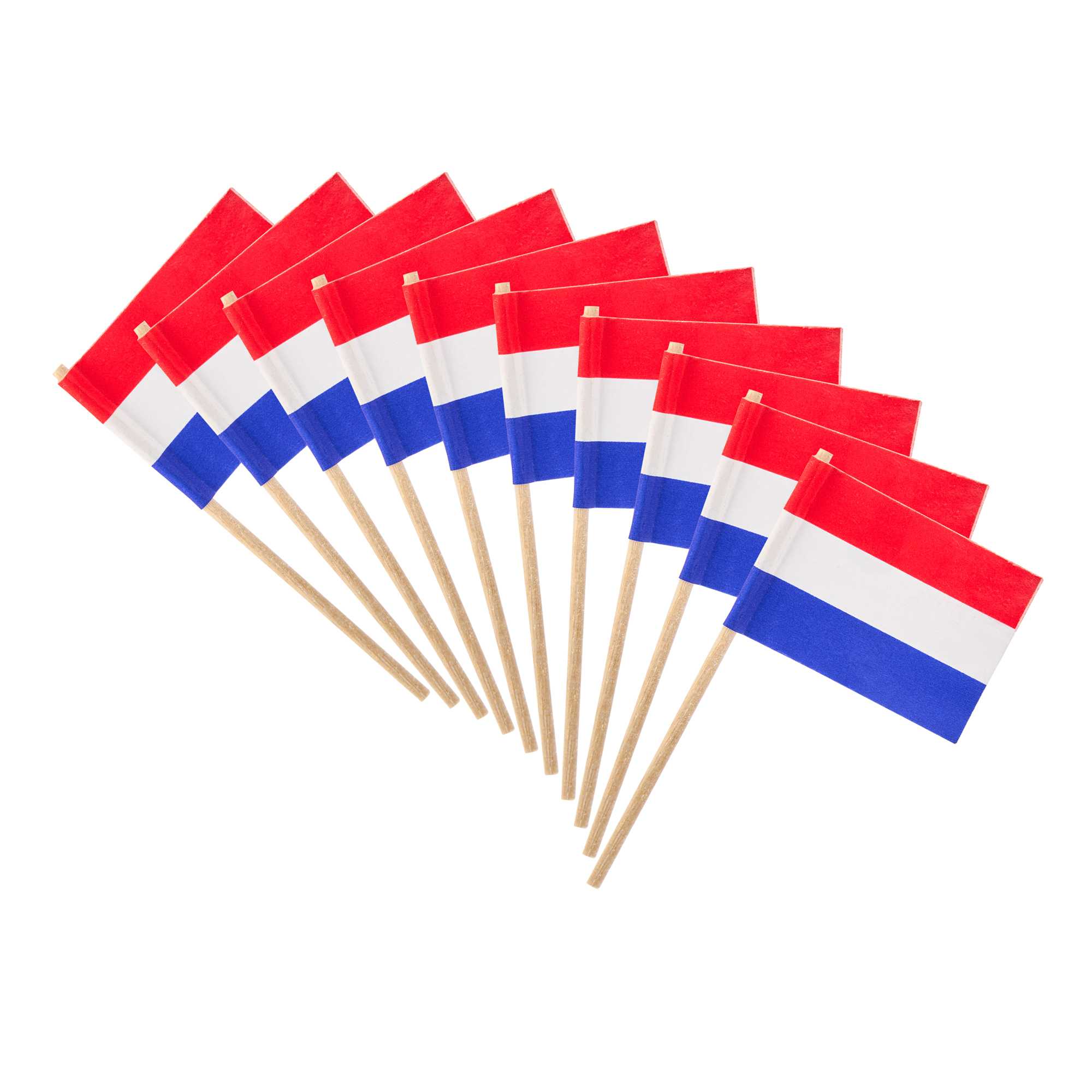 Chef 101 Dutch Flag Food Pick - 2 1/2" - 10000 count box