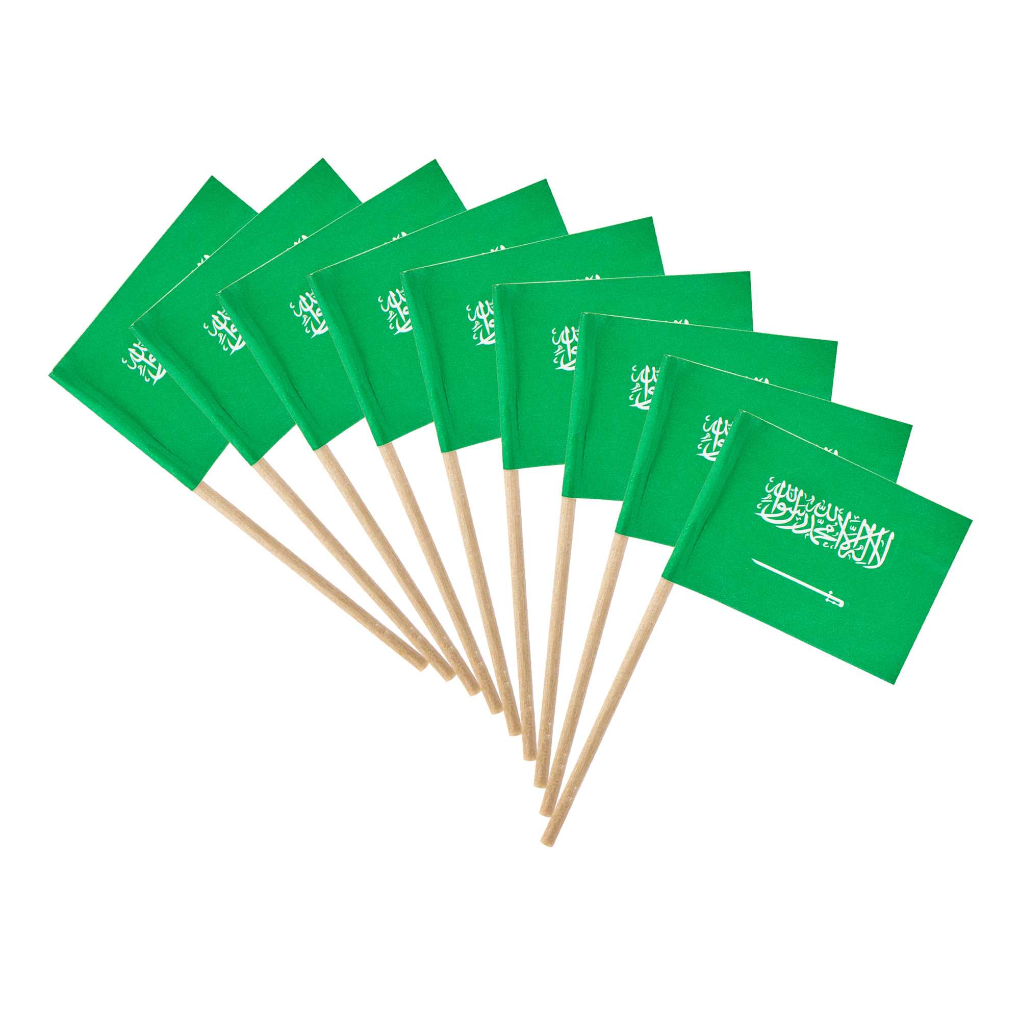 Chef 101 Saudi Arabian Flag Food Pick - 2 1/2" - 10000 count box