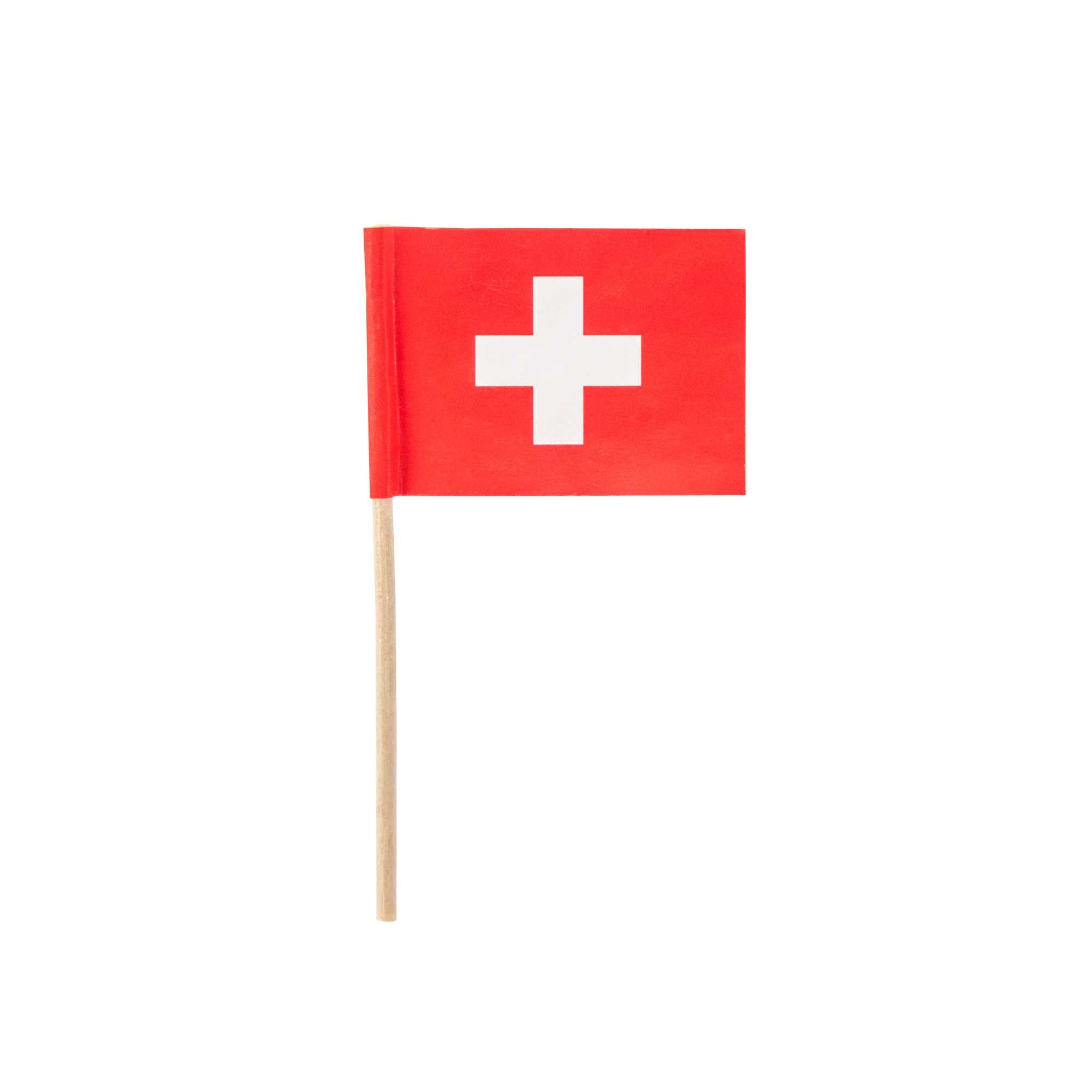 Chef 101 Swiss Flag Food Pick - 2 1/2" - 10000 count box