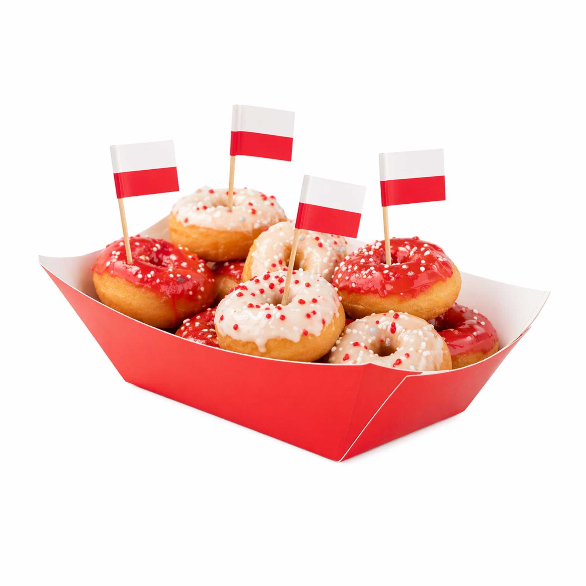 Chef 101 Polish Flag Food Pick - 2 1/2" - 100 count box