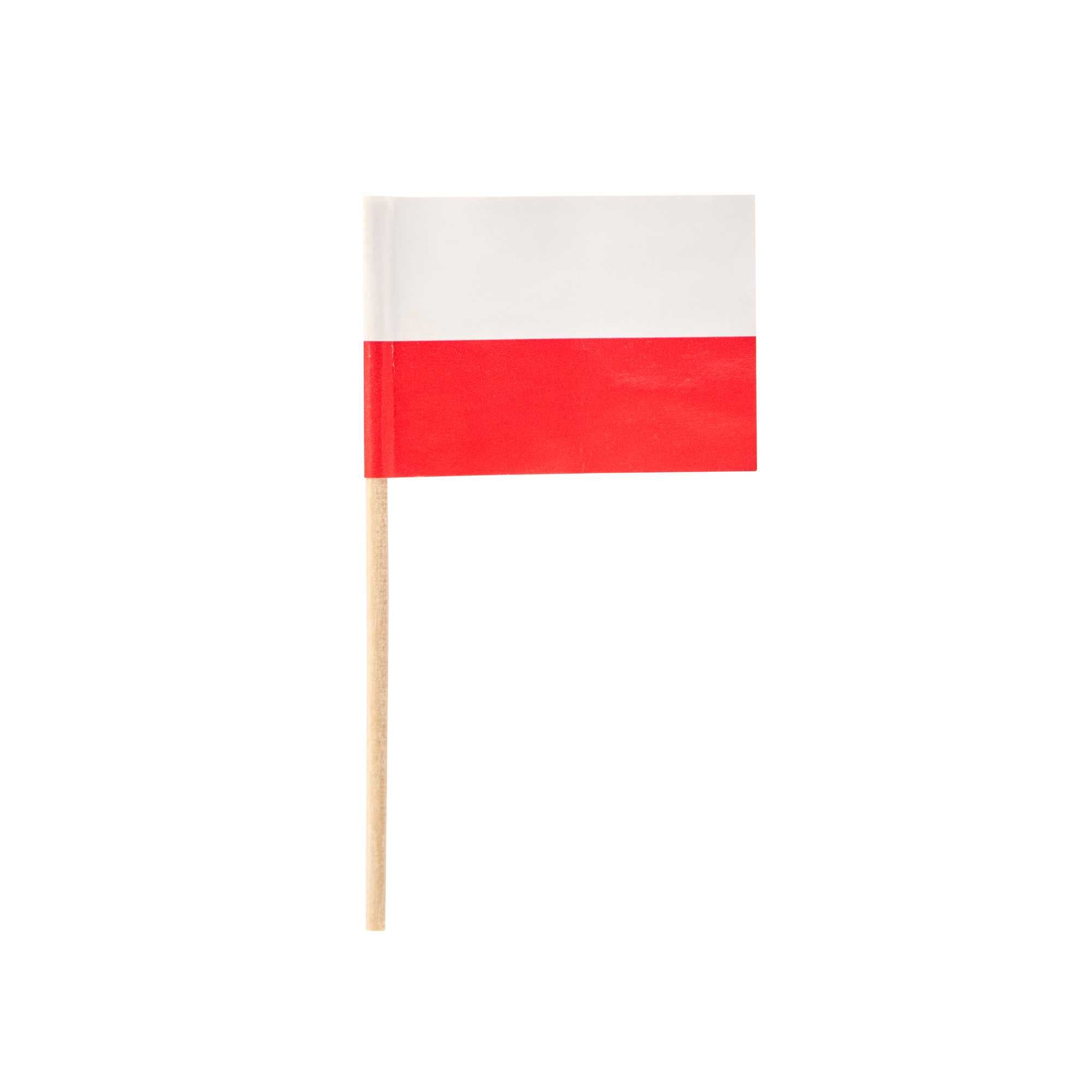 Chef 101 Polish Flag Food Pick - 2 1/2" - 10000 count box