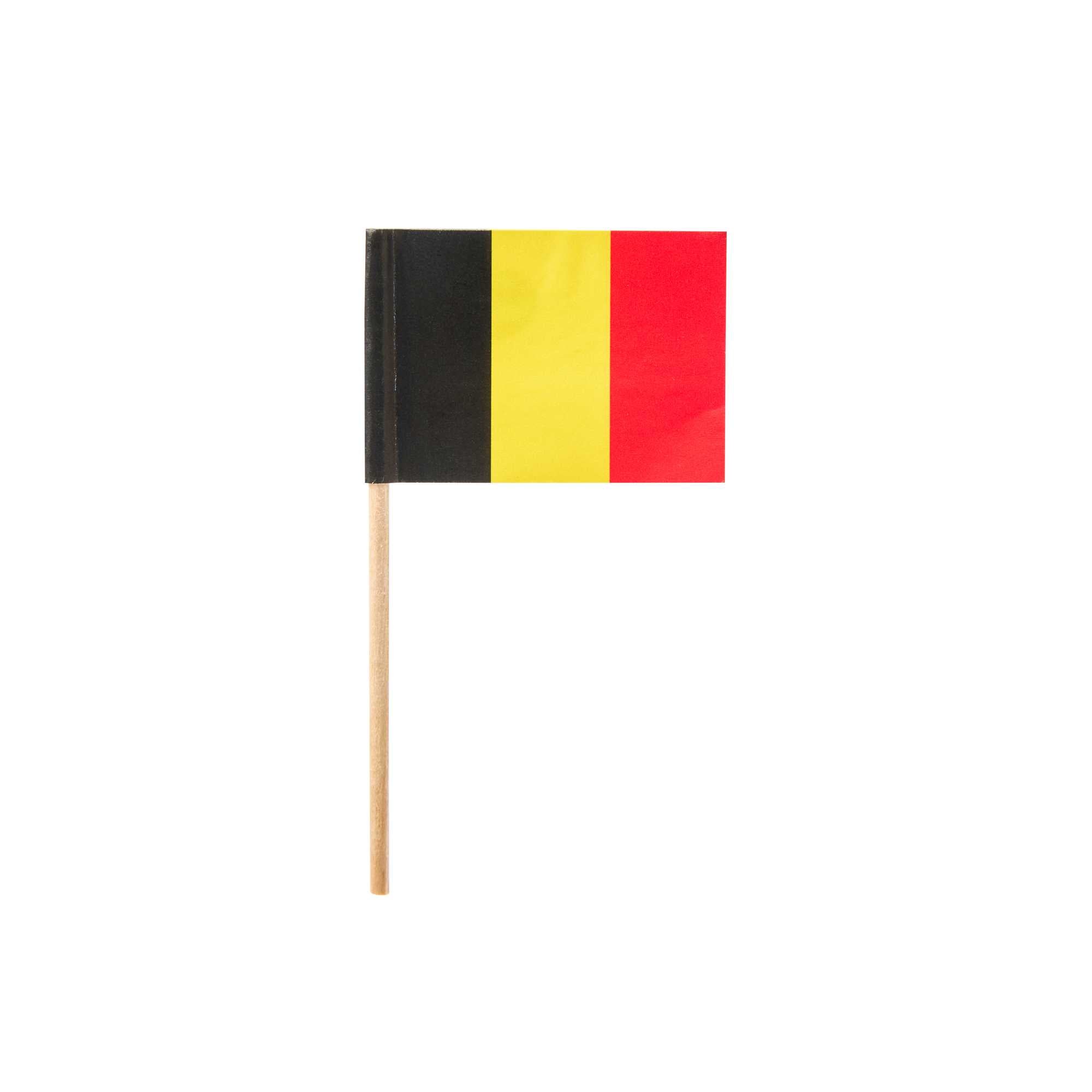 Chef 101 Belgian Flag Food Pick - 2 1/2" - 10000 count box