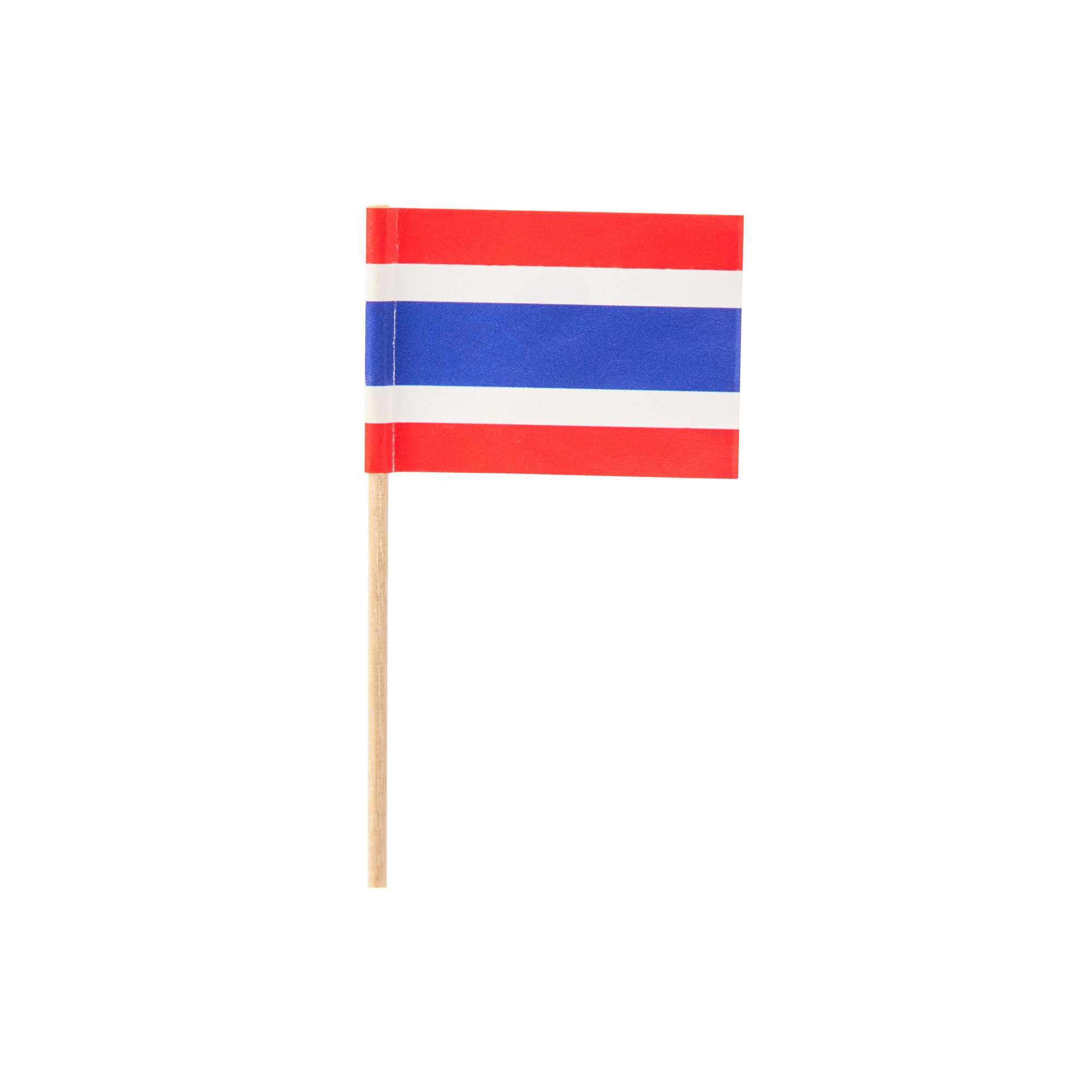 Chef 101 Thai Flag Food Pick - 2 1/2" - 10000 count box