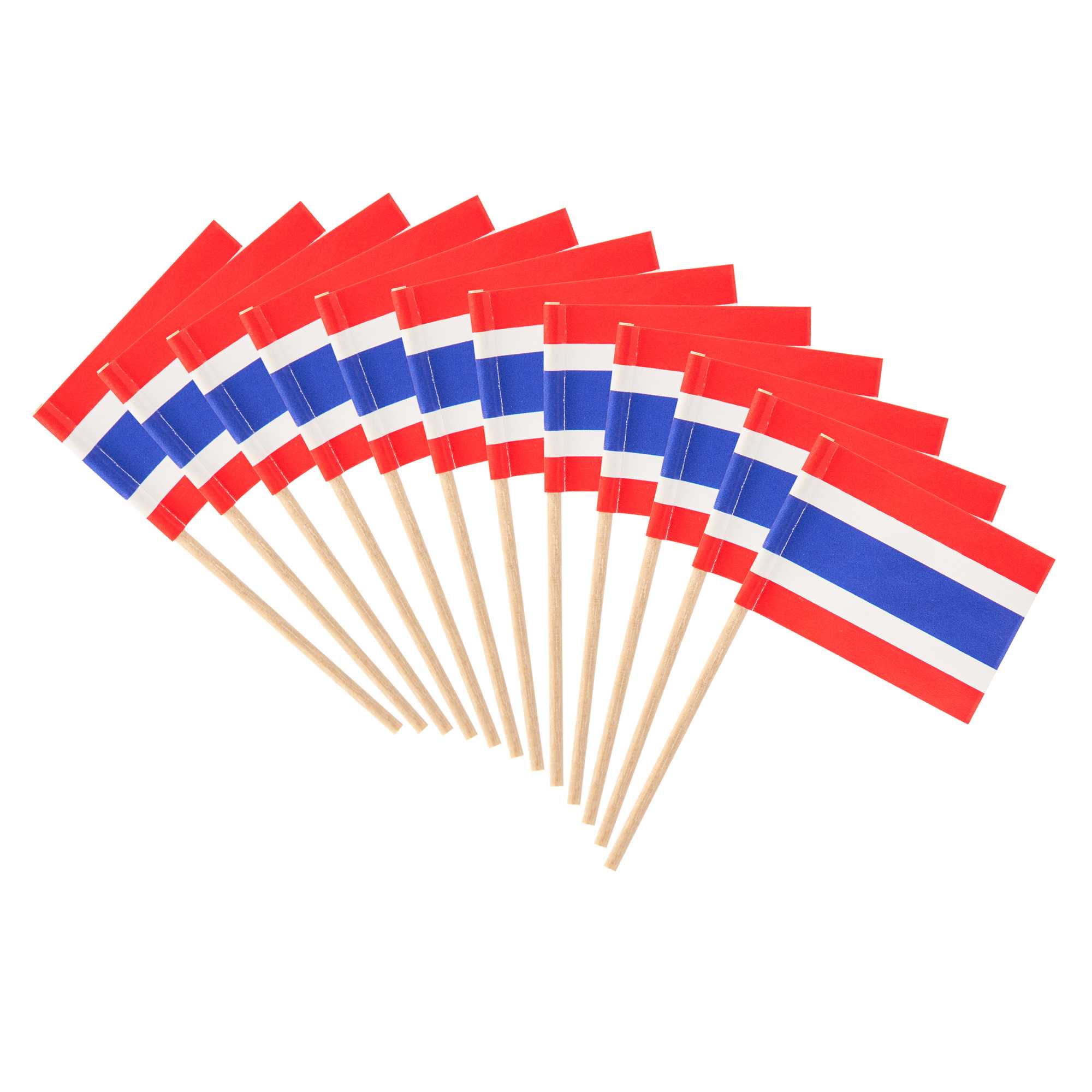Chef 101 Thai Flag Food Pick - 2 1/2" - 10000 count box