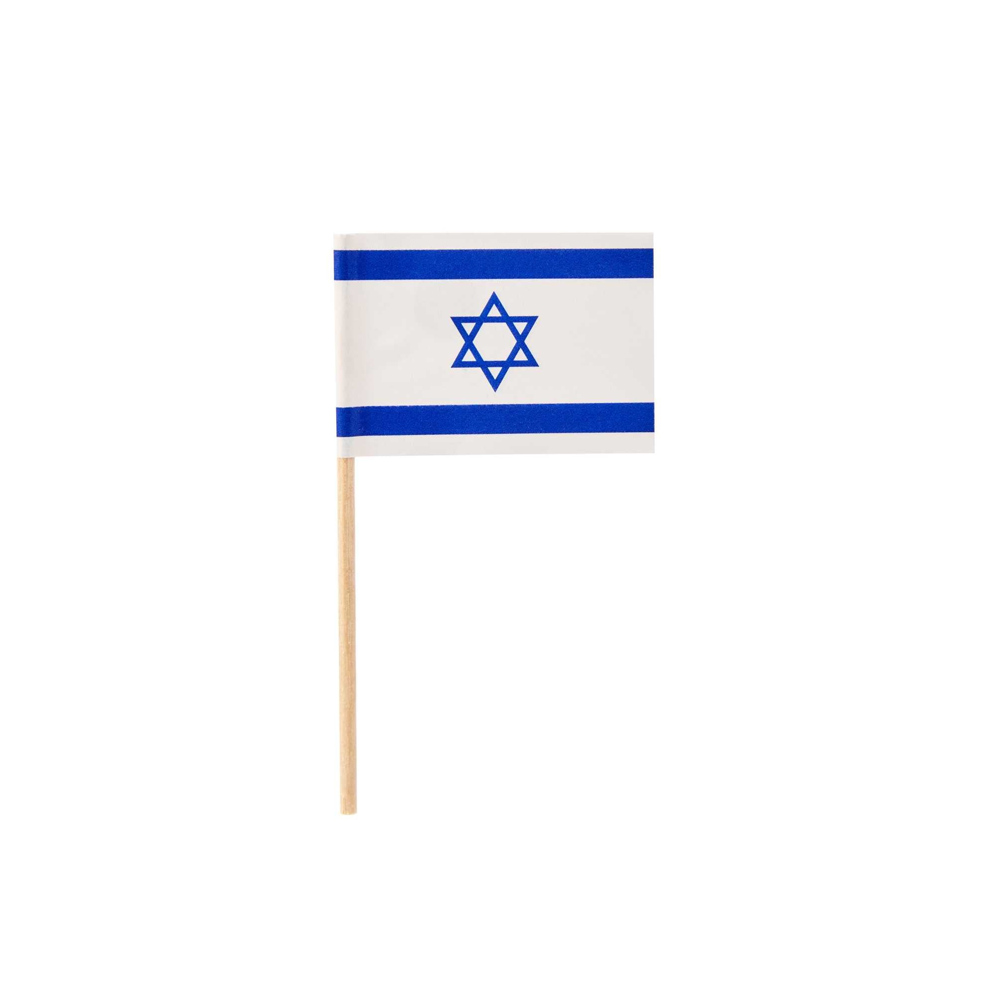 Chef 101 Israeli Flag Food Pick - 2 1/2" - 10000 count box