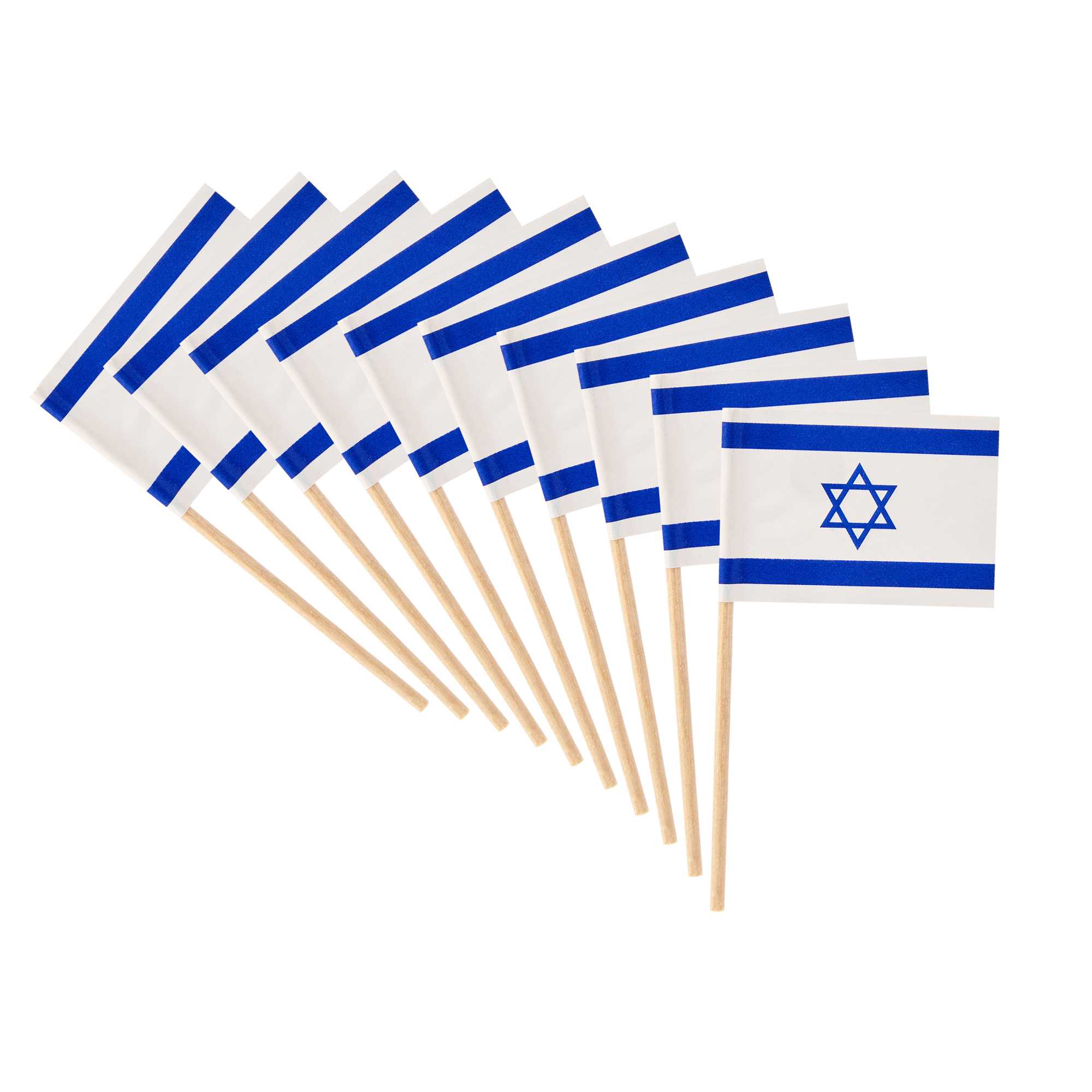 Chef 101 Israeli Flag Food Pick - 2 1/2" - 10000 count box