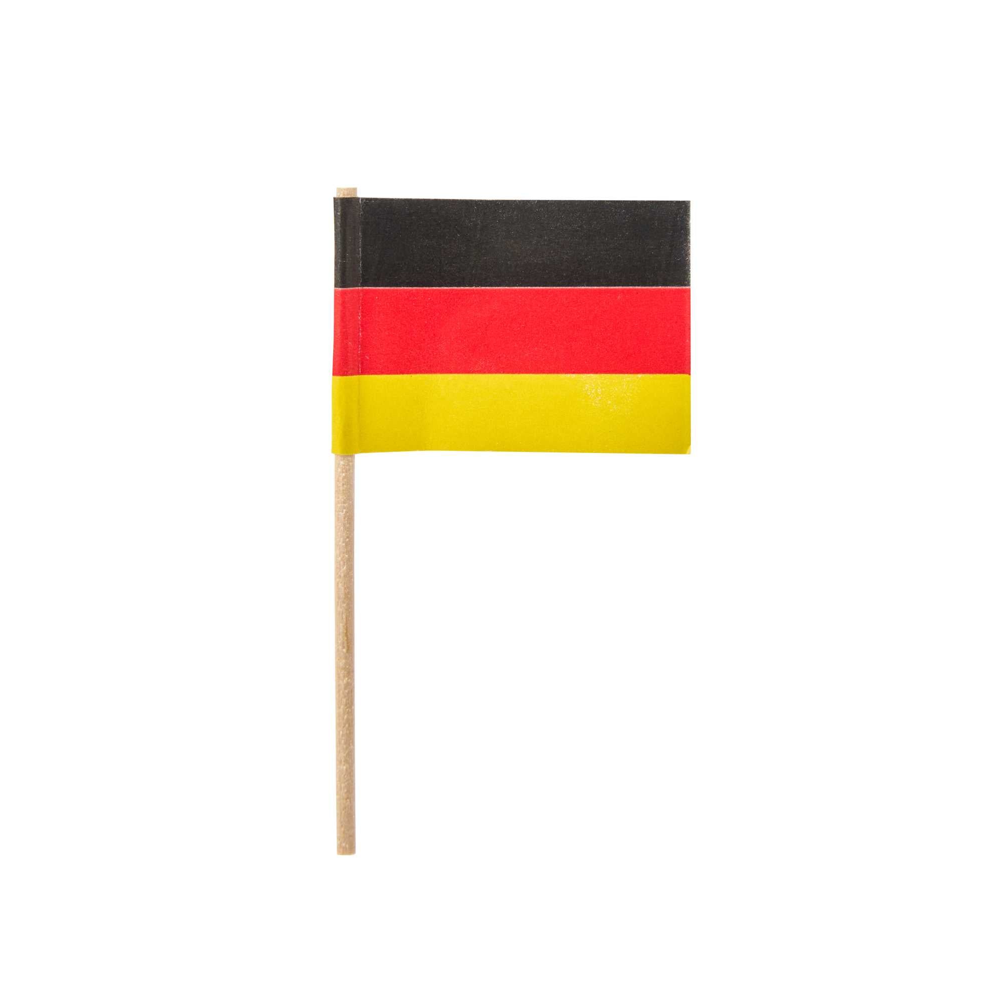 Chef 101 German Flag Food Pick - 2 1/2" - 10000 count box